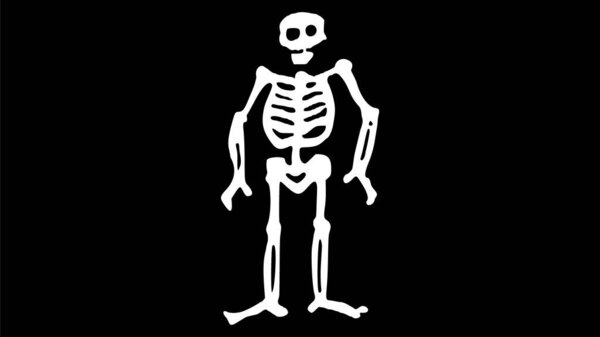 Пиратский скелет Высококачественный клипарт, иконка флага, векторная иллюстрация, премиум качество Цифровая загрузка