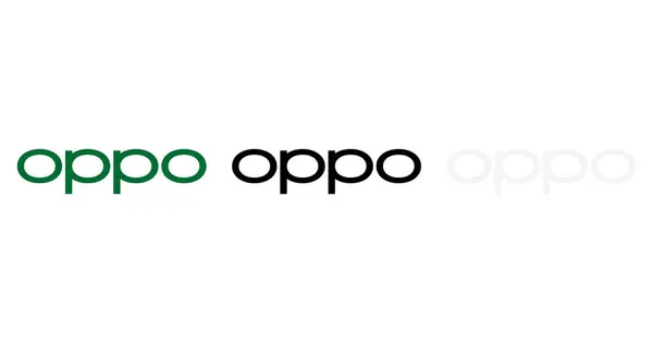 Oppo Mobile Company Brand Resmi Logo Paketi Vektör Simgesi ve Sembol Yüksek Kaliteli Dijital İndirme