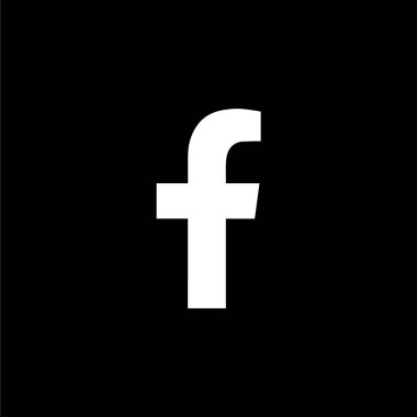 Facebook Harfi Beyaz Logo Simgesi, FB Uygulama Vektörü, Düzenlenebilir SVG & PNG, Şeffaf Arkaplan, Dijital İndirme İçin Özel Sosyal Medya Tasarımı