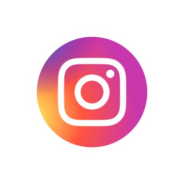 Instagram Çemberi Logo Simgesi, IG Uygulama Vektörü, Düzenlenebilir SVG & PNG, Saydam Arkaplan, Dijital İndirme İçin Özel Sosyal Medya Tasarımı
