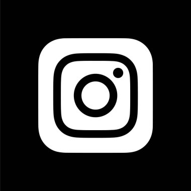 Instagram Beyaz Logo Simgesi, IG Uygulama Vektörü, Düzenlenebilir SVG & PNG, Şeffaf Arkaplan, Dijital İndirme İçin Özel Sosyal Medya Tasarımı