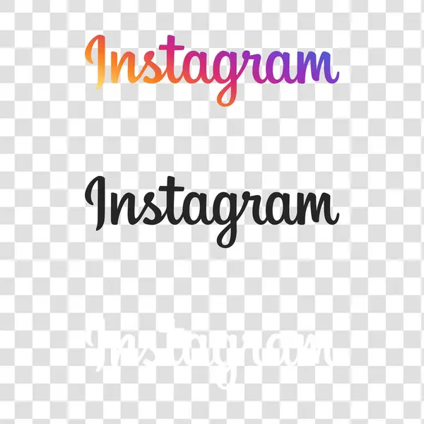 Instagram Tipografi Logosu Simgesi Paketi, IG Uygulama Vektörü, Düzenlenebilir SVG & PNG, Şeffaf Arkaplan, Dijital İndirme İçin Premium Sosyal Medya Tasarımı