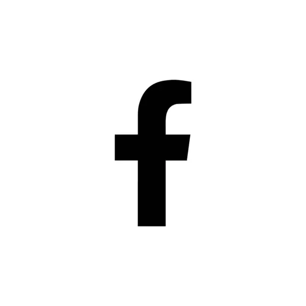 Facebook Harfi Siyah Logo Simgesi, FB Uygulama Vektörü, Düzenlenebilir SVG & PNG, Şeffaf Arkaplan, Dijital İndirme İçin Özel Sosyal Medya Tasarımı