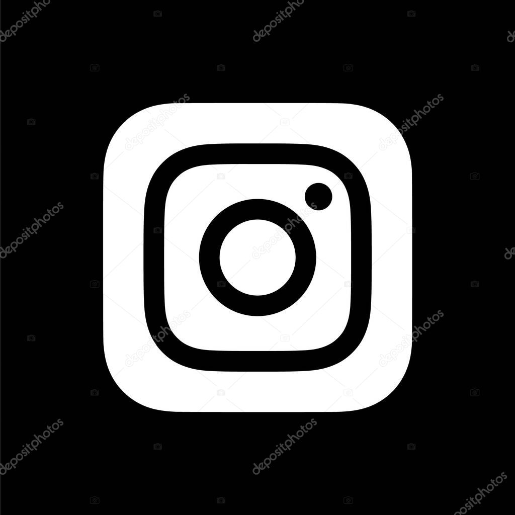 Instagram White Logo Icon, IG App Vector, Editable SVG & PNG, Transparent Background, Premium Social Media Design for Digital Download