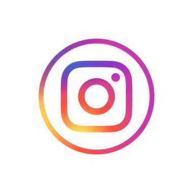 Instagram Logo Çemberi Ana Hattı Simgesi, IG Uygulama Vektörü, Düzenlenebilir SVG, PNG, Şeffaf Arkaplan, Dijital İndirme İçin Özel Sosyal Medya Tasarımı