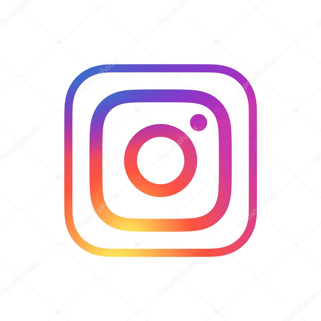 Instagram Logo Outline Icon, IG App Vector, Editable SVG, PNG, Transparent Background, Premium Social Media Design for Digital Download