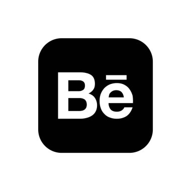 Behance Black Logo Simgesi, Be App Vektörü, Düzenlenebilir SVG, PNG, Şeffaf Arkaplan, Dijital İndirme İçin Özel Sosyal Medya Tasarımı