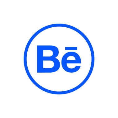 Behance Logo Çemberi Ana Hattı Simgesi, Be App Vektörü, Düzenlenebilir SVG, PNG, Şeffaf Arkaplan, Dijital İndirme İçin Özel Sosyal Medya Tasarımı