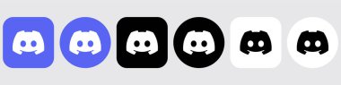 Discord Logo Ayarları Paketi, Uygulama Vektörü, Düzenlenebilir SVG, PNG, Şeffaf Arkaplan, Dijital İndirme İçin Özel Sosyal Ortam Tasarımı