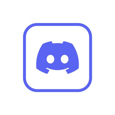Discord Logo Ana Hattı Simgesi, Uygulama Vektörü, Düzenlenebilir SVG, PNG, Şeffaf Arkaplan, Dijital İndirme İçin Özel Sosyal Medya Tasarımı
