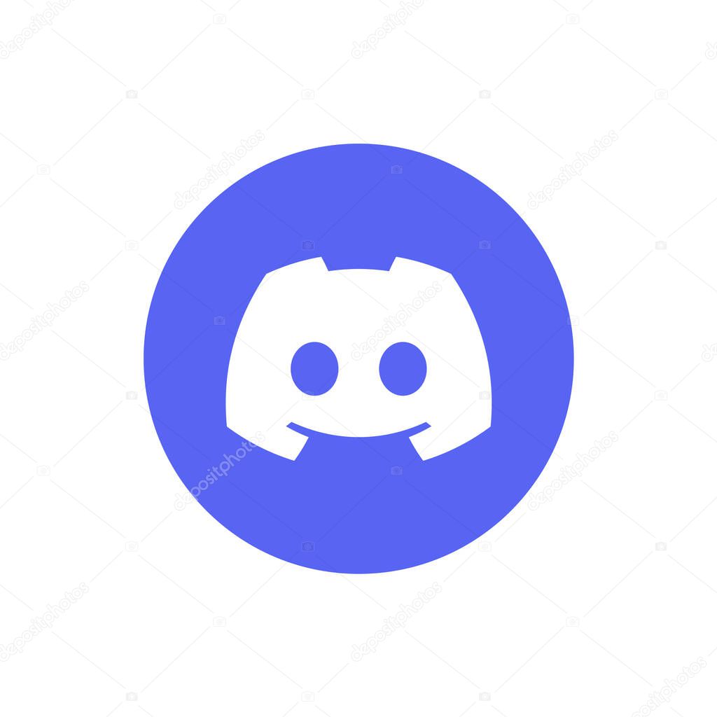 Discord Circle Logo Icon, App Vector, Editable SVG, PNG, Transparent Background, Premium Social Media Design for Digital Download