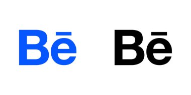 Behance Black Circle Logo Simgesi, Be App Vektörü, Düzenlenebilir SVG, PNG, Şeffaf Arkaplan, Dijital İndirme İçin Özel Sosyal Medya Tasarımı