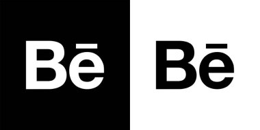 Behance Black Circle Logo Simgesi, Be App Vektörü, Düzenlenebilir SVG, PNG, Şeffaf Arkaplan, Dijital İndirme İçin Özel Sosyal Medya Tasarımı
