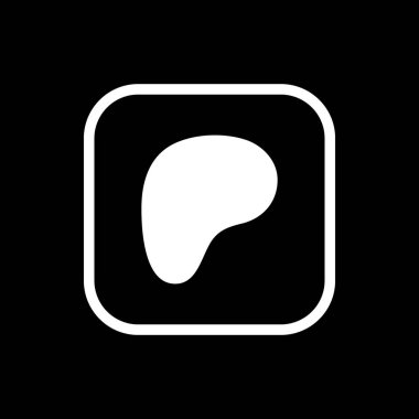 Patreon Logo Ana Hattı Beyaz Simge, Uygulama Vektörü, Düzenlenebilir SVG, PNG, Şeffaf Arkaplan, Dijital İndirme İçin Özel Sosyal Medya Tasarımı