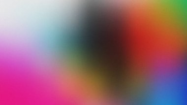 Pembe, yeşil, kırmızı, mavi soyut gradyan arkaplan ombre karışımı, bulanık akış, parıltı parıltısı, neon metalik folyo ve gürültü tahıl dokusu. Zarif, renkli, eğlenceli tasarım.