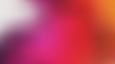 Koyu turuncu, kırmızı, pembe, şeftali rengi soyut gradyan arkaplan, ombre karışımı, bulanık akış, parıltı parıltısı, neon metalik folyo ve gürültü tahıl dokusu. Zarif, renkli, eğlenceli tasarım.