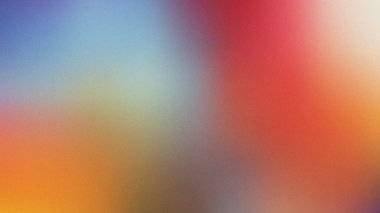 Mavi, kırmızı, turuncu, mor, beyaz renk soyut gradyan arkaplan, ombre karışımı, bulanık akış, parıltı, neon metalik folyo ve gürültü tahıl dokusu. Zarif, renkli, eğlenceli tasarım. Noel