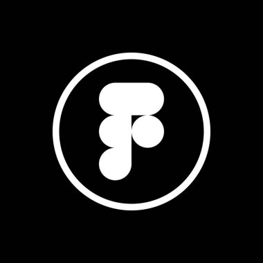 Figma Logo Beyaz Çember Ana Hattı Simgesi, Figma Uygulama Vektörü, Düzenlenebilir SVG, PNG, Şeffaf Arkaplan, Dijital İndirme İçin Özel Sosyal Medya Tasarımı