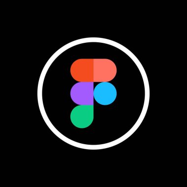Figma Logo Yuvarlak Özet Simgesi, Figma Uygulama Vektörü, Düzenlenebilir SVG, PNG, Şeffaf Arkaplan, Dijital İndirme İçin Özel Sosyal Medya Tasarımı