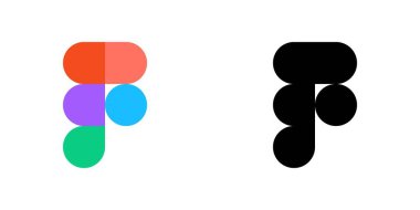 Figma Renk ve Siyah Simge Vektörü, Figma Uygulaması Logosu, Düzenlenebilir SVG, PNG, Şeffaf Arkaplan, Dijital İndirme İçin Özel Sosyal Medya Tasarımı