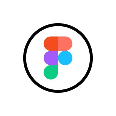 Figma Logo Çemberi Ana Hattı Simgesi, Figma Uygulama Vektörü, Düzenlenebilir SVG, PNG, Şeffaf Arkaplan, Dijital İndirme İçin Özel Sosyal Medya Tasarımı