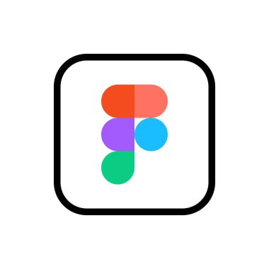 Figma Logo Ana Hattı Simgesi, Figma Uygulama Vektörü, Düzenlenebilir SVG, PNG, Şeffaf Arkaplan, Dijital İndirme İçin Özel Sosyal Medya Tasarımı