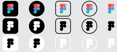 Figma Logo Mega Paket Simgesi Seti, Figma Uygulama Vektörü, Düzenlenebilir SVG, PNG, Şeffaf Arkaplan, Dijital İndirme İçin Özel Sosyal Medya Tasarımı