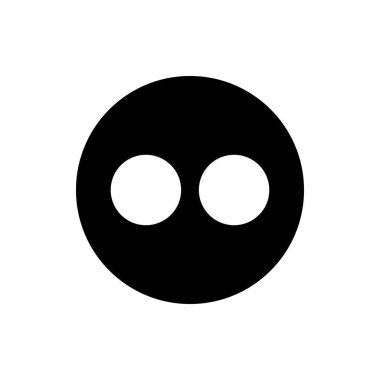 Titrek Çember Siyah Logo Simgesi, Titrek Uygulama Vektörü, Düzenlenebilir SVG, PNG, Şeffaf Arkaplan, Dijital İndirme İçin Özel Sosyal Medya Tasarımı