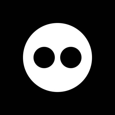 Titrek Çember Beyaz Logo Simgesi, Titrek Uygulama Vektörü, Düzenlenebilir SVG, PNG, Şeffaf Arkaplan, Dijital İndirme İçin Özel Sosyal Medya Tasarımı