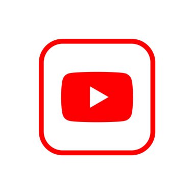 YouTube Logo Ana Hattı Simgesi, YT Uygulama Vektörü, Düzenlenebilir SVG, PNG, Şeffaf Arkaplan, Dijital İndirme İçin Özel Sosyal Medya Tasarımı