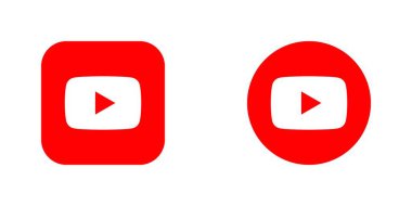 YouTube Logo Vektörü, YouTube Uygulama Simgesi, Düzenlenebilir SVG, PNG, Şeffaf Arkaplan, Dijital İndirme İçin Özel Sosyal Medya Tasarımı