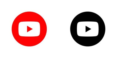 YouTube Renk ve Siyah Çember Logo Vektörü, YouTube Uygulama Simgesi, Düzenlenebilir SVG, PNG, Şeffaf Arkaplan, Dijital İndirme İçin Özel Sosyal Medya Tasarımı