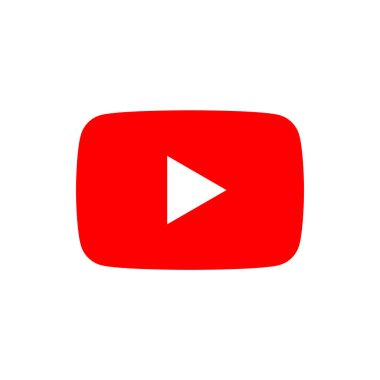 YouTube Simgesi Logosu, YT Uygulama Vektörü, Düzenlenebilir SVG, PNG, Şeffaf Arkaplan, Dijital İndirme İçin Özel Sosyal Medya Tasarımı