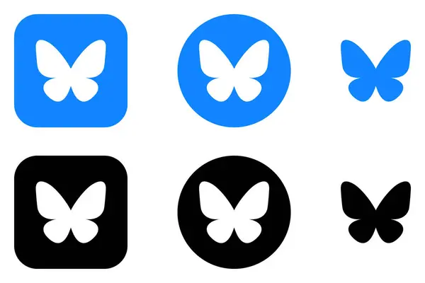Bluesky Logo Paketi, Bluesky Uygulama Simgesi Set Vektörü, Düzenlenebilir SVG, PNG, Şeffaf Arkaplan, Dijital İndirme İçin Özel Sosyal Medya Tasarımı