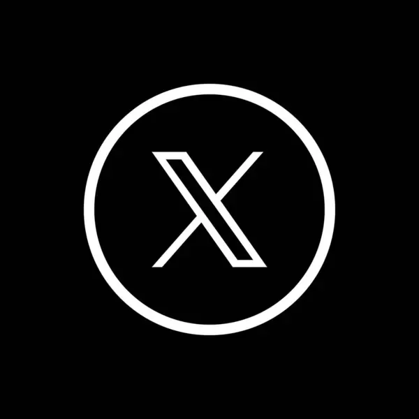 X Logosu Siyah Çember Taslak Simgesi, X Uygulama Vektörü, Düzenlenebilir SVG, PNG, Şeffaf Arkaplan, Dijital İndirme İçin Özel Sosyal Medya Tasarımı