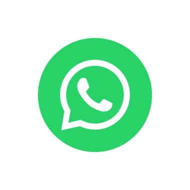 WhatsApp Circle Logo Simgesi, WA Uygulama Vektörü, Düzenlenebilir SVG, PNG, Şeffaf Arkaplan, Dijital İndirme İçin Özel Sosyal Medya Tasarımı