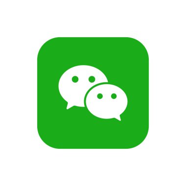 WeChat Logo Simgesi, WeChat Uygulama Vektörü, Düzenlenebilir SVG, PNG, Şeffaf Arkaplan, Dijital İndirme İçin Özel Sosyal Medya Tasarımı