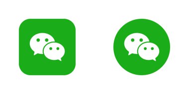 WeChat Logo Vektörü, WeChat Uygulama Simgesi, Düzenlenebilir SVG, PNG, Şeffaf Arkaplan, Dijital İndirme İçin Özel Sosyal Medya Tasarımı