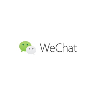 WeChat Wordmark Logo Simgesi, WeChat Uygulama Vektörü, Düzenlenebilir SVG, PNG, Şeffaf Arkaplan, Dijital İndirme İçin Özel Sosyal Medya Tasarımı