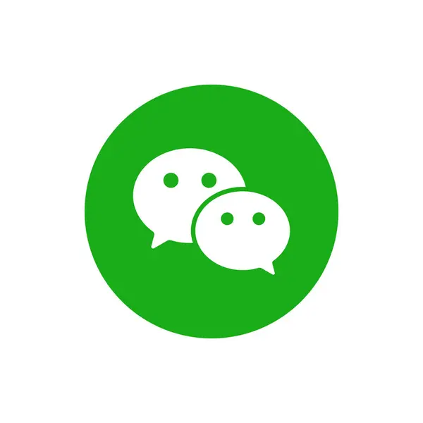 WeChat Circle Logo Simgesi, WeChat Uygulama Vektörü, Düzenlenebilir SVG, PNG, Şeffaf Arkaplan, Dijital İndirme İçin Özel Sosyal Medya Tasarımı