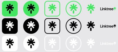 Linktree Logo Mega Paket Simgesi Seti, Linktree Uygulama Vektörü, Düzenlenebilir SVG, PNG, Şeffaf Arkaplan, Dijital İndirme İçin Özel Sosyal Medya Tasarımı