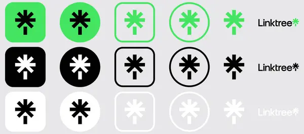 Linktree Logo Mega Paket Simgesi Seti, Linktree Uygulama Vektörü, Düzenlenebilir SVG, PNG, Şeffaf Arkaplan, Dijital İndirme İçin Özel Sosyal Medya Tasarımı