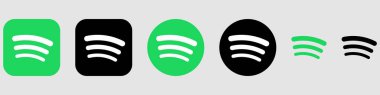 Logo Mega Paket Simgesi Seti, Spotify App Vektörü, Düzenlenebilir SVG, PNG, Şeffaf Arkaplan, Dijital İndirme için Premium Sosyal Medya Tasarımı (6)