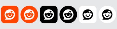 Reddit Logo Paket Simgesi Seti, Reddit Uygulama Vektörü, Düzenlenebilir SVG, PNG, Şeffaf Arkaplan, Dijital İndirme için Premium Sosyal Ortam Tasarımı (11)