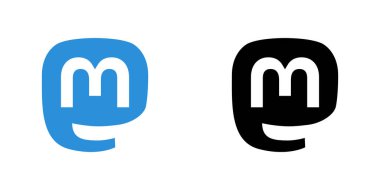 Mastodon Renk ve Siyah Simge Vektörü, Mastodon Uygulama Logosu, Düzenlenebilir SVG, PNG, Şeffaf Arkaplan, Dijital İndirme İçin Özel Sosyal Medya Tasarımı