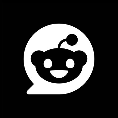 Reddit Simgesi Beyaz Logosu, Reddit Uygulama Vektörü, Düzenlenebilir SVG, PNG, Şeffaf Arkaplan, Dijital İndirme İçin Özel Sosyal Medya Tasarımı