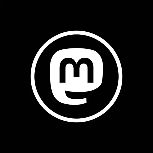 Mastodon Logo Beyaz Çember Ana Hattı Simgesi, Mastodon Uygulama Vektörü, Düzenlenebilir SVG, PNG, Şeffaf Arkaplan, Dijital İndirme İçin Özel Sosyal Medya Tasarımı