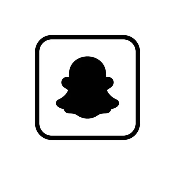 Snapchat Logo Ana Hattı Siyah Simge, Snapchat Uygulama Vektörü, Düzenlenebilir SVG, PNG, Şeffaf Arkaplan, Dijital İndirme İçin Özel Sosyal Medya Tasarımı