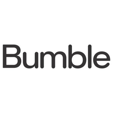 Bumble Wordmark Kara Logo Düz Simge Vektörü, Şeffaf PNG ve SVG Dosyaları