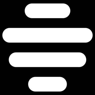 Dijital Arayüzler ve Mobil Kullanıcı Arayüzleri için Beyaz Çökme Simgesi Düz Vektör Tasarımı